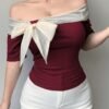 01-31.jpg Casual Stylish Off-Shoulder T-Shirt