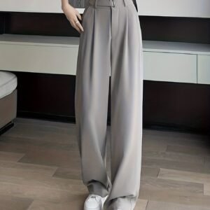 Premium High-End Summer Black Suit Pants