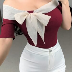 Casual Stylish Off-Shoulder T-Shirt