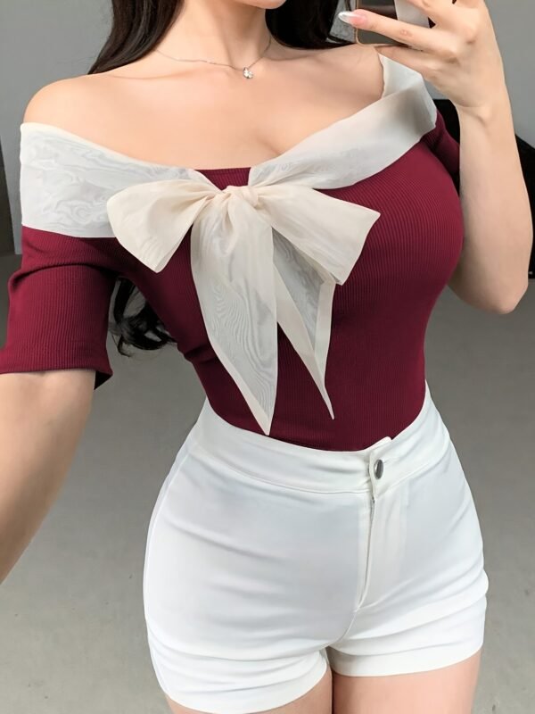 02-31.jpg Casual Stylish Off-Shoulder T-Shirt