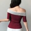 04-30.jpg Casual Stylish Off-Shoulder T-Shirt