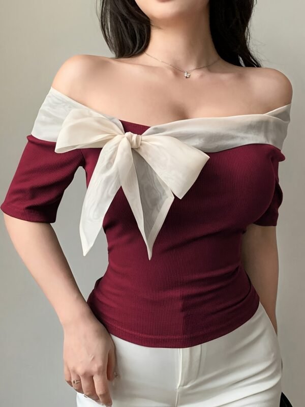 05-27.jpg Casual Stylish Off-Shoulder T-Shirt