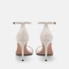 Stylish Leather Chalk Stiletto Heels