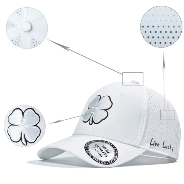 Modern Lucky Life Four-Leaf Clover Baseball Hat