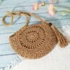 Boho Luxe Round Cutout Crossbody Bag