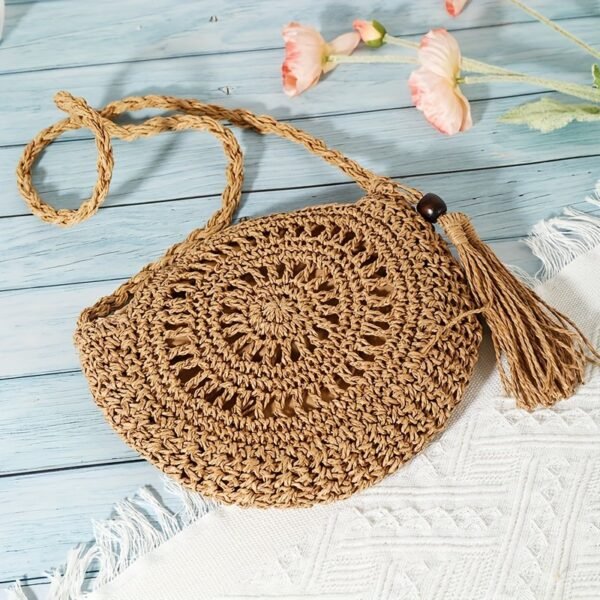 Boho Luxe Round Cutout Crossbody Bag