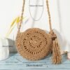 Boho Luxe Round Cutout Crossbody Bag