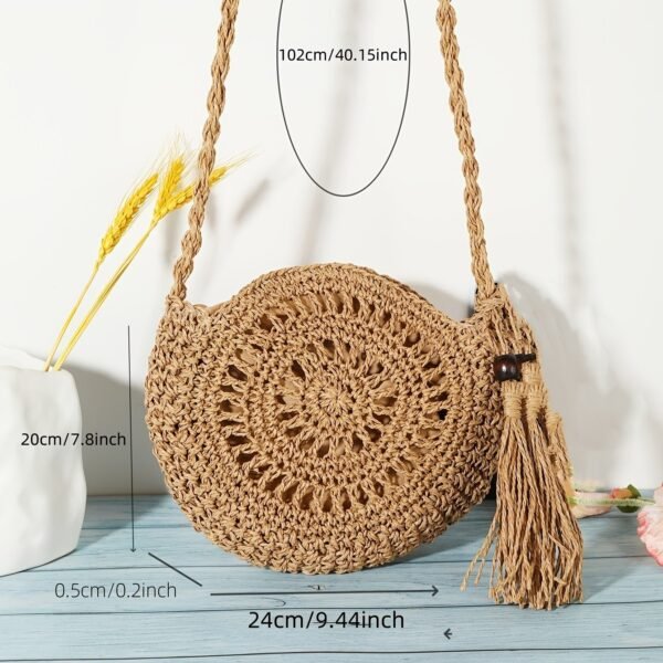 Boho Luxe Round Cutout Crossbody Bag