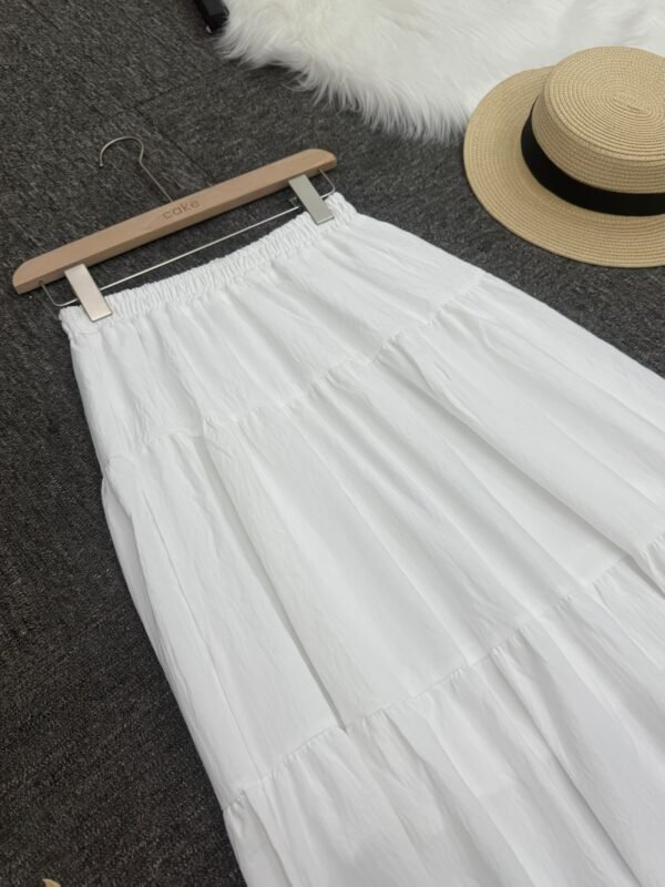 Classic White Midi Skirt