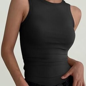 Women's Sleeveless Tank Top - High Neck