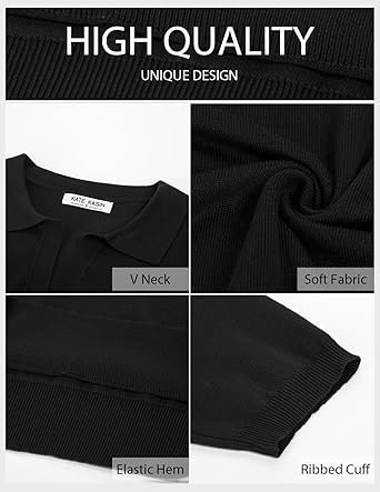 Women's Ribbed Polo Shirt