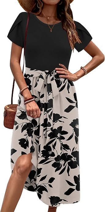 Women's Midi Dress with Pockets