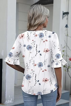 Women's Blouse - V-Neck