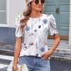 81ZgdKv6HpL._AC_SY445_.jpg Women's Puff Sleeve Blouse