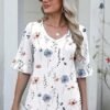 Women's Blouse - V-Neck