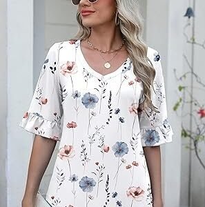 81b4GXOU01L._AC_SY445_.jpg Women's Blouse - V-Neck