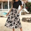 Women's Midi Dress with Pockets