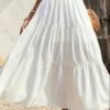 Classic White Midi Skirt