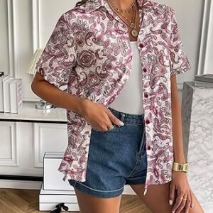 91gqqlSZMmL._AC_SY445_.jpg Women's Short Sleeve Blouse