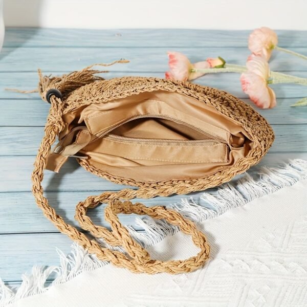 Boho Luxe Round Cutout Crossbody Bag