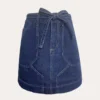 Scd6f97f074ce4f009cc73bb80fb75d63D.webp Women's High Waist Mini Skirt - Denim