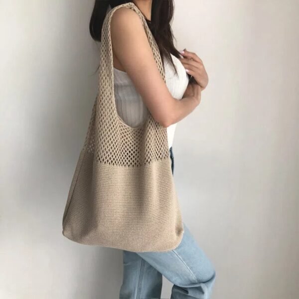 Retro Crochet Shoulder Bag