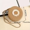 Boho Woven Round Crossbody Bag