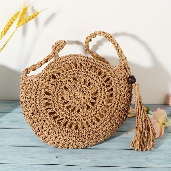 Boho Luxe Round Cutout Crossbody Bag